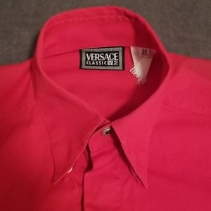 90S VERSACE CLASSIC V2 RED SHIRT